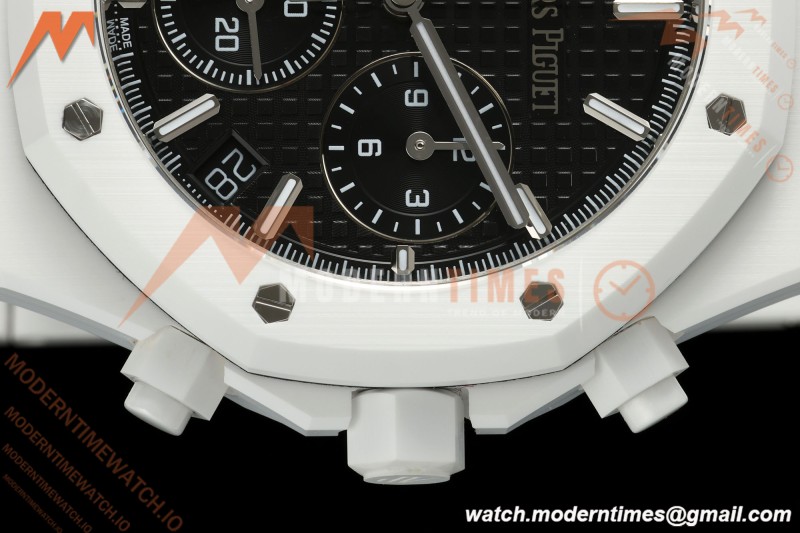 Audemars Piguet - Royal Oak Chrono 26240CE 41mm White Ceramic Black Dial APSF SA4401