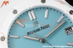 Audemars Piguet - Royal Oak 15500ST 41mm White Ceramic Tiffany Blue Dial APSF A4302 Mod