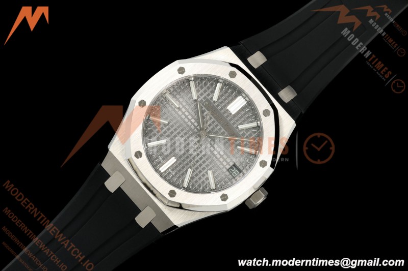 Audemars Piguet - Royal Oak 41mm 15510ST SS/RU Gry/Stk DDF DD4302 Mod | 오데마 피게 로얄 오크 41mm 15510ST SS/RU Gry/Stk DDF DD4302 Mod