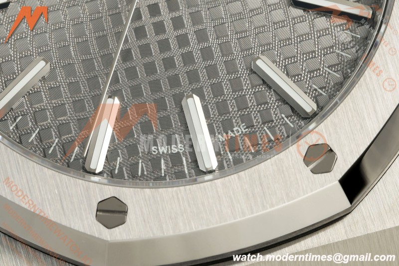 Audemars Piguet - Royal Oak 41mm 15510ST SS/RU Gry/Stk DDF DD4302 Mod | 오데마 피게 로얄 오크 41mm 15510ST SS/RU Gry/Stk DDF DD4302 Mod