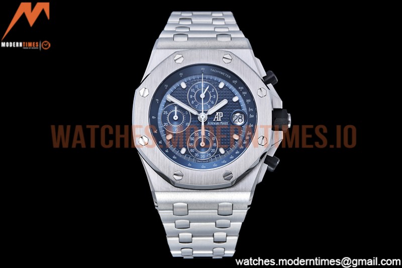 Audemars Piguet - AP ROO Chronograph SS/SS Blue/Stk APF A3126 Mod