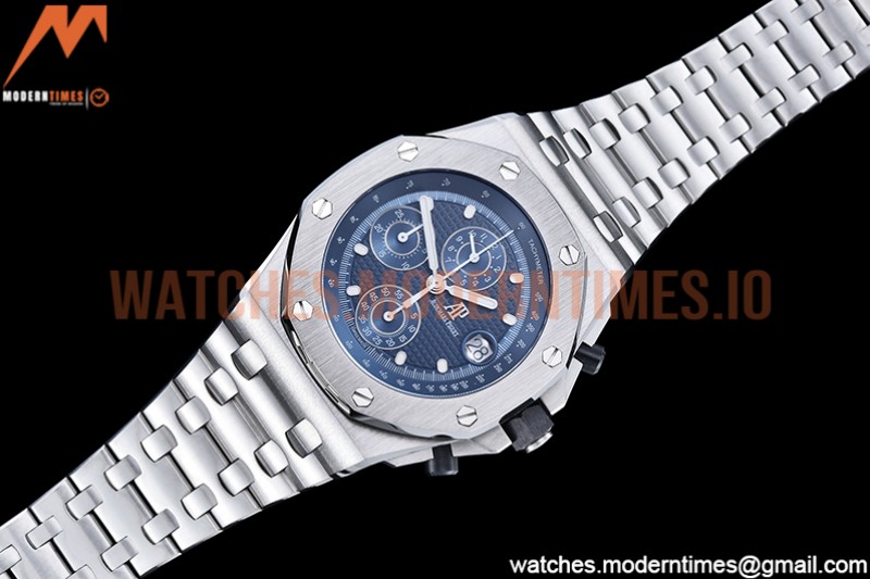 Audemars Piguet - AP ROO Chronograph SS/SS Blue/Stk APF A3126 Mod