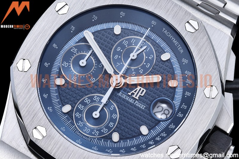 Audemars Piguet - AP ROO Chronograph SS/SS Blue/Stk APF A3126 Mod
