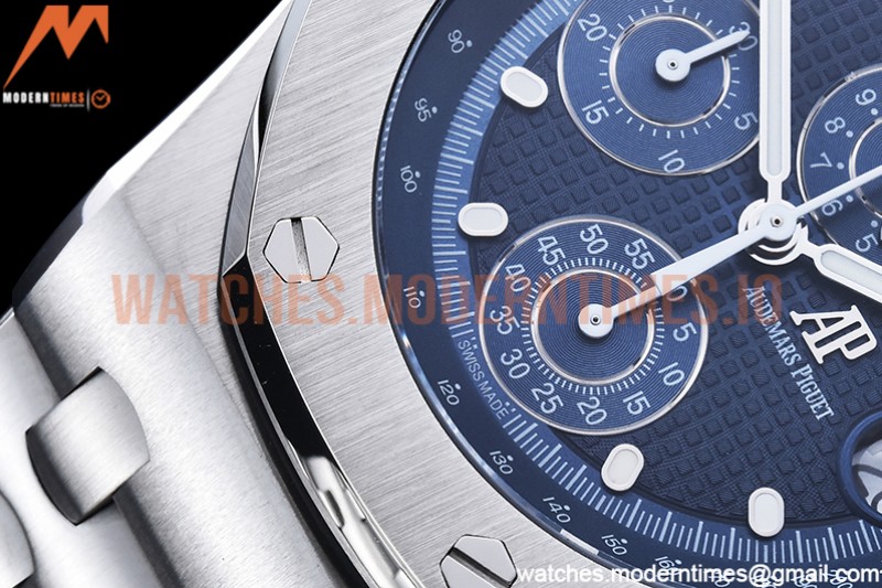 Audemars Piguet - AP ROO Chronograph SS/SS Blue/Stk APF A3126 Mod