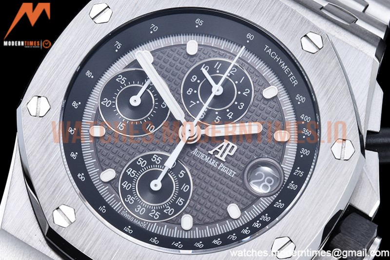 Audemars Piguet - AP ROO Chronograph SS/SS Grey/Stk APF A3126 Mod