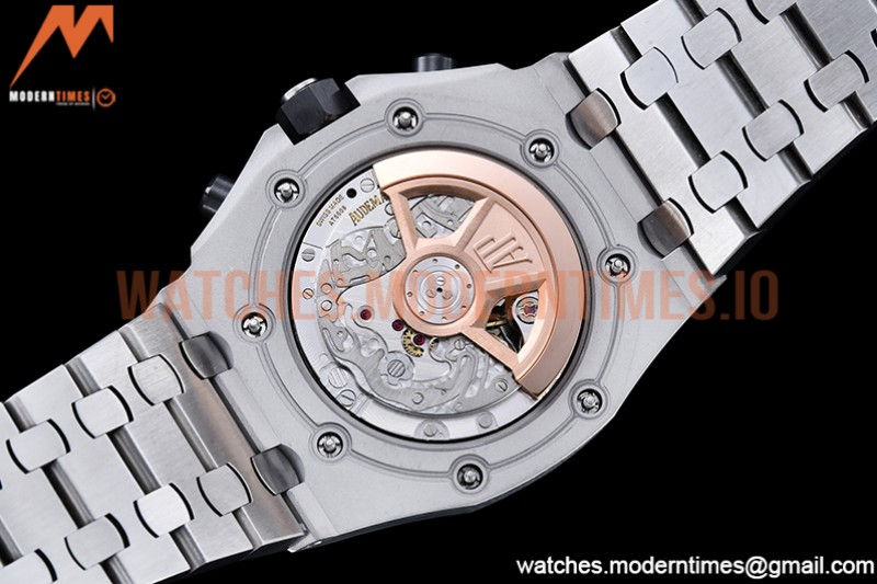 Audemars Piguet - AP ROO Chronograph SS/SS Black/Num APF A3126 Mod