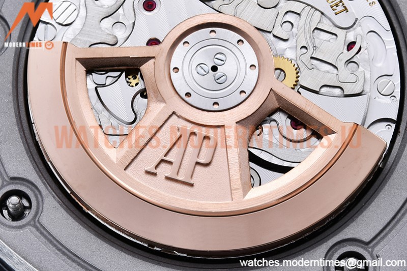 Audemars Piguet - AP ROO Chronograph SS/SS Black/Num APF A3126 Mod