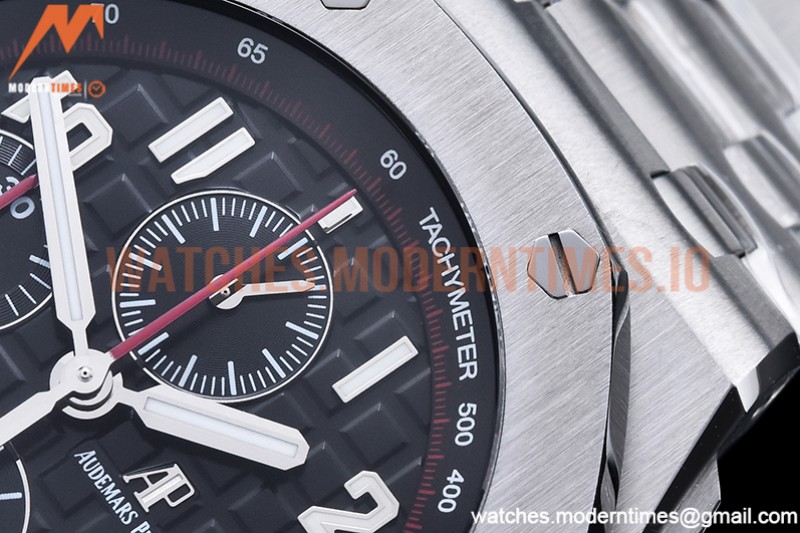 Audemars Piguet - AP ROO Chronograph SS/SS Black/Num APF A3126 Mod
