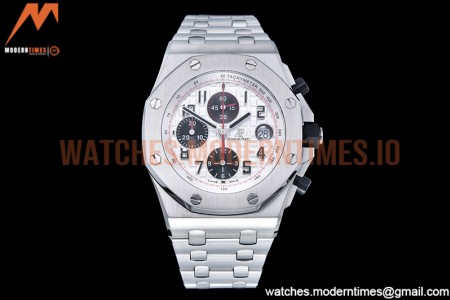 Audemars Piguet - AP ROO Chronograph SS/SS Wht/Num APF 7750 Mod