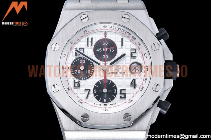 Audemars Piguet - AP ROO Chronograph SS/SS Wht/Num APF 7750 Mod