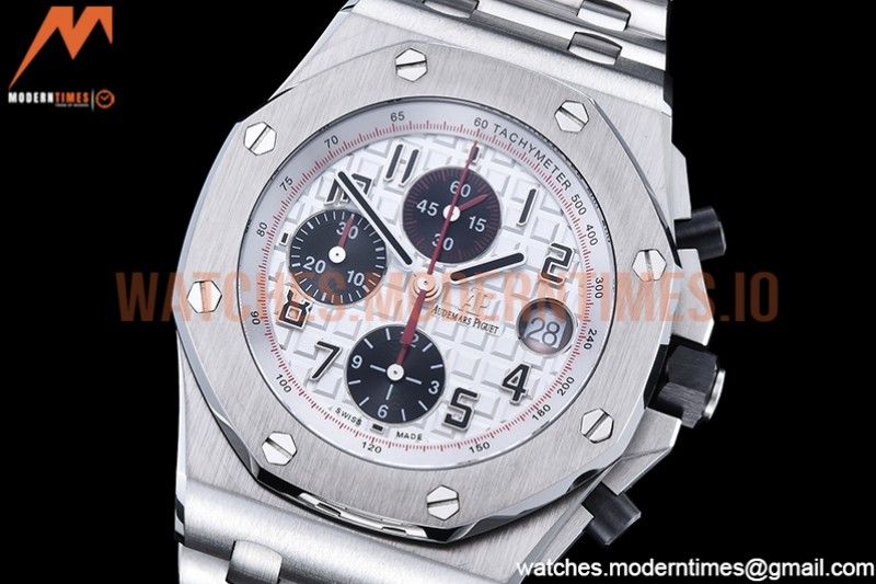 Audemars Piguet - AP ROO Chronograph SS/SS Wht/Num APF 7750 Mod