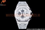 Audemars Piguet - AP ROO Chronograph SS/SS Wht/Silv/Num APF 7750 Mod