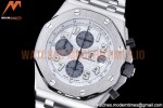 Audemars Piguet - AP ROO Chronograph SS/SS Wht/Silv/Num APF 7750 Mod