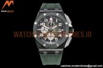 Audemars Piguet - AP ROO Chronograph Grn CER/RU G-Grn/Num APF A3126 Mod