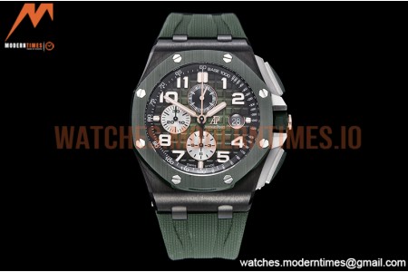 Audemars Piguet - AP ROO Chronograph Grn CER/RU G-Grn/Num APF A3126 Mod