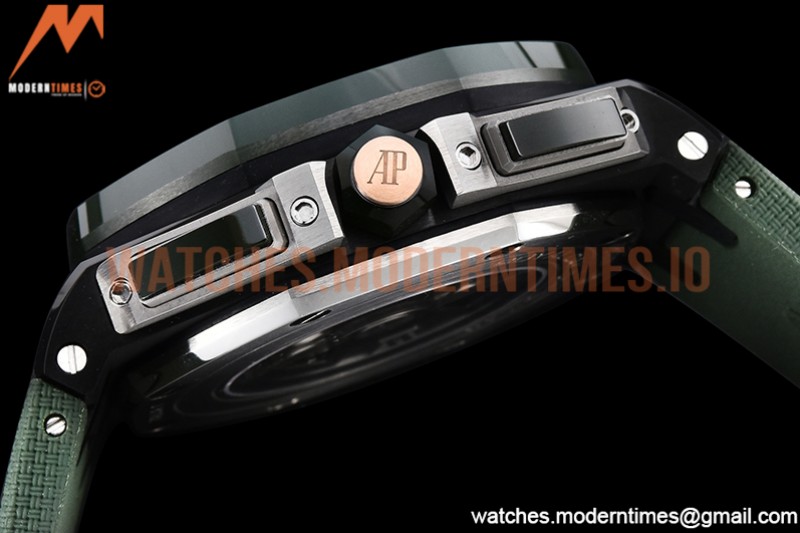 Audemars Piguet - AP ROO Chronograph Grn CER/RU G-Grn/Num APF A3126 Mod