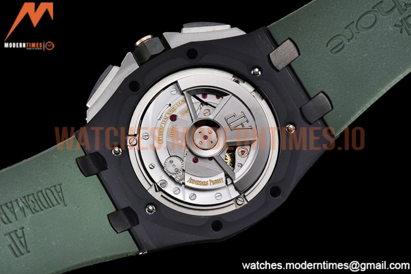 Audemars Piguet - AP ROO Chronograph Grn CER/RU G-Grn/Num APF A3126 Mod