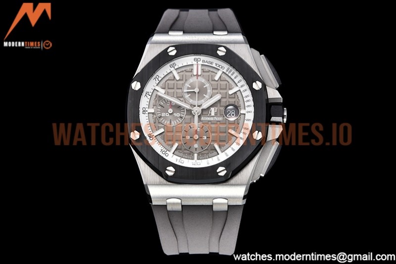 Audemars Piguet - AP ROO Chronograph SS/RU Grey/Stk APF A3126 Mod