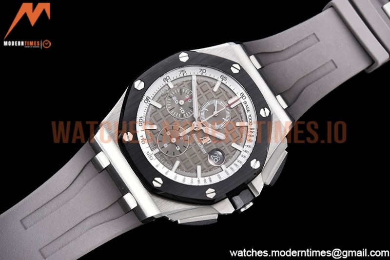 Audemars Piguet - AP ROO Chronograph SS/RU Grey/Stk APF A3126 Mod