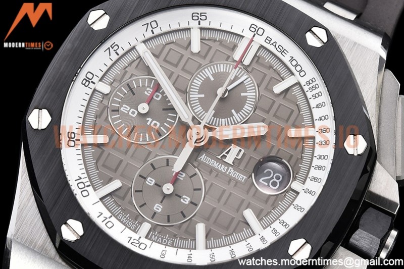 Audemars Piguet - AP ROO Chronograph SS/RU Grey/Stk APF A3126 Mod