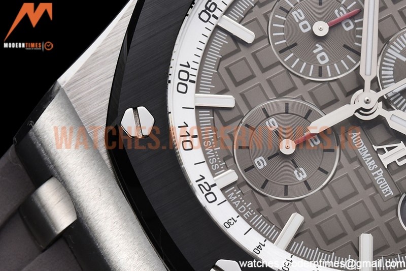 Audemars Piguet - AP ROO Chronograph SS/RU Grey/Stk APF A3126 Mod