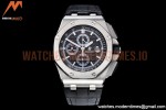 Audemars Piguet - AP ROO Chronograph SS/LE Black/Stk APF A3126 Mod