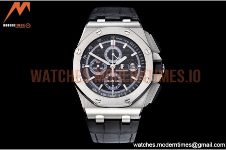 Audemars Piguet - AP ROO Chronograph SS/LE Black/Stk APF A3126 Mod