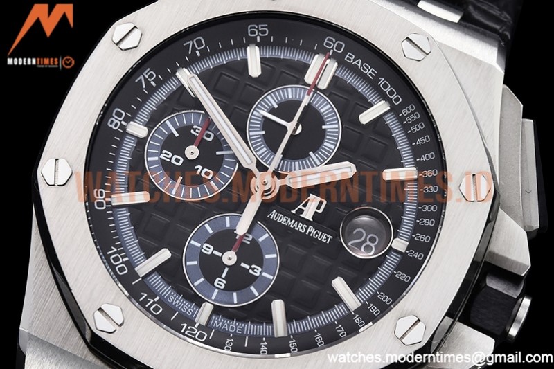 Audemars Piguet - AP ROO Chronograph SS/LE Black/Stk APF A3126 Mod