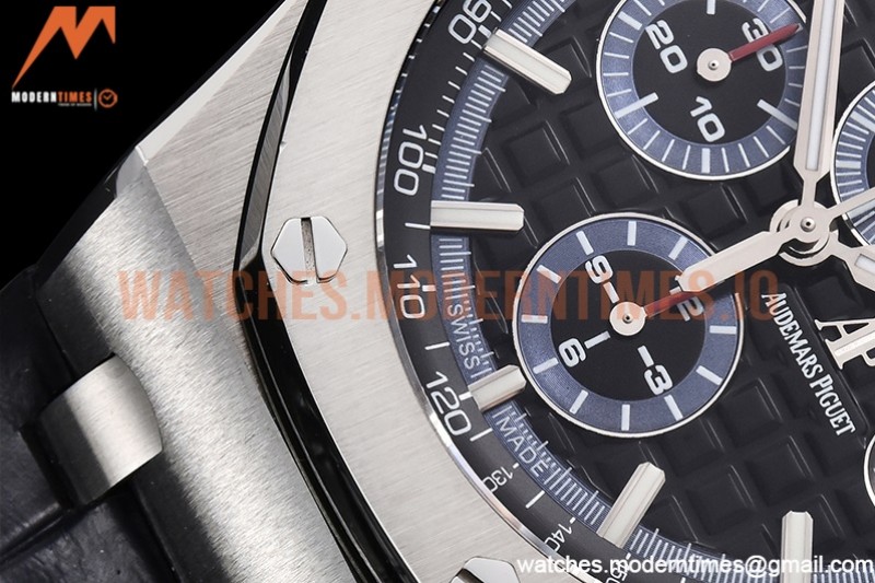 Audemars Piguet - AP ROO Chronograph SS/LE Black/Stk APF A3126 Mod