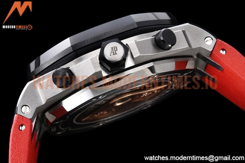 Audemars Piguet - AP ROO Chronograph SS/RU Black/Num APF A3126 Mod
