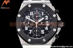 Audemars Piguet - AP ROO Chronograph SS/RU Black/Num APF A3126 Mod