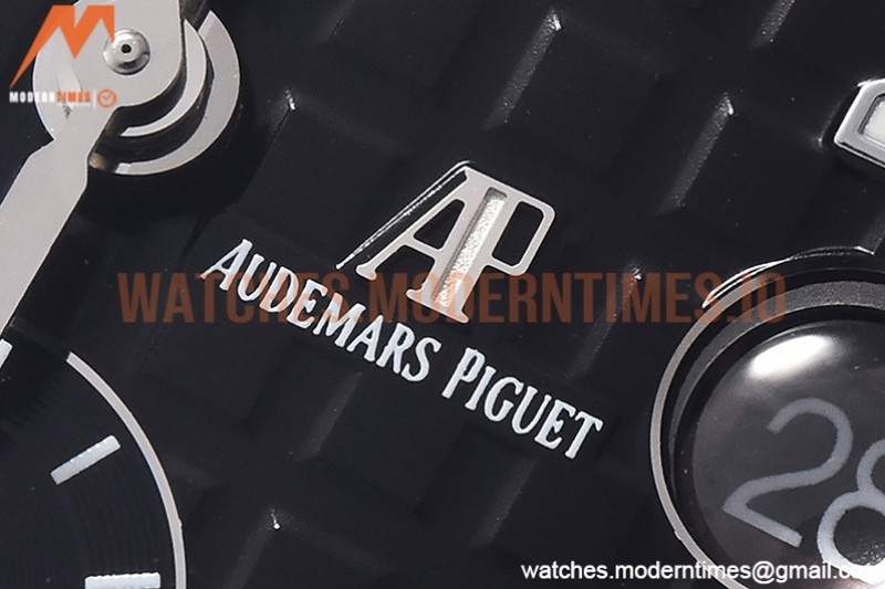 Audemars Piguet - AP ROO Chronograph SS/RU Black/Num APF A3126 Mod
