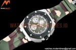 Audemars Piguet - AP ROO Chronograph SS/RU Green APF A3126 Mod