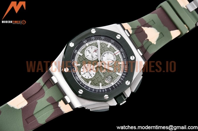 Audemars Piguet - AP ROO Chronograph SS/RU Green APF A3126 Mod