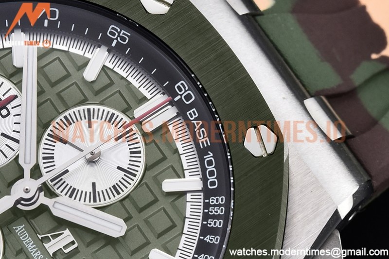 Audemars Piguet - AP ROO Chronograph SS/RU Green APF A3126 Mod