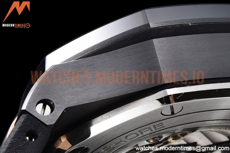 Audemars Piguet - AP ROO Chronograph CER/RU Black/Stk/RG APF A3126 Mod