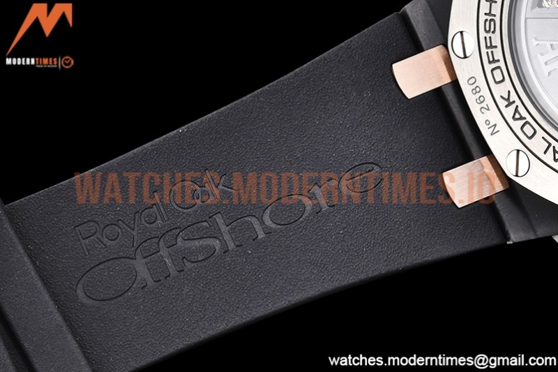 Audemars Piguet - AP ROO Chronograph CER/RU Black/Stk/RG APF A3126 Mod