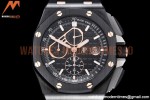 Audemars Piguet - AP ROO Chronograph CER/RU Black/Stk/RG APF A3126 Mod