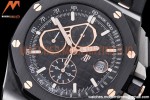 Audemars Piguet - AP ROO Chronograph CER/RU Black/Stk/RG APF A3126 Mod