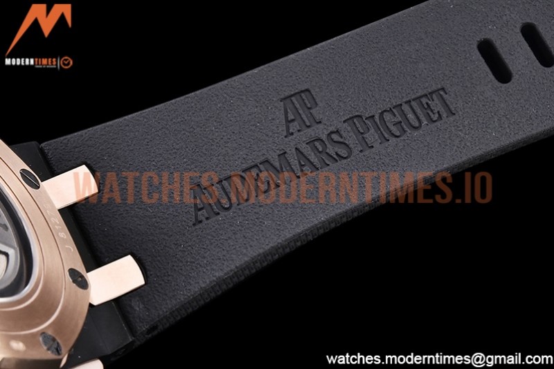 Audemars Piguet - AP ROO Chronograph RG CER/RU G-Blue/Num APF A3126 Mod
