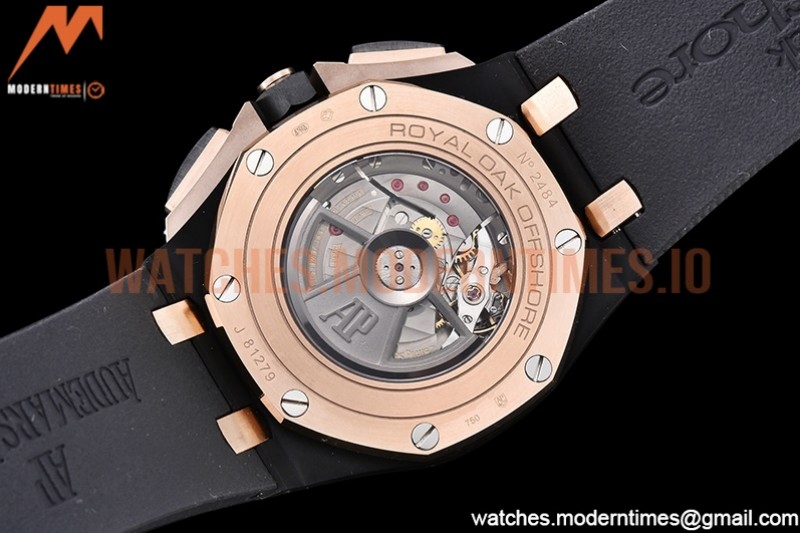 Audemars Piguet - AP ROO Chronograph RG CER/RU G-Blue/Num APF A3126 Mod
