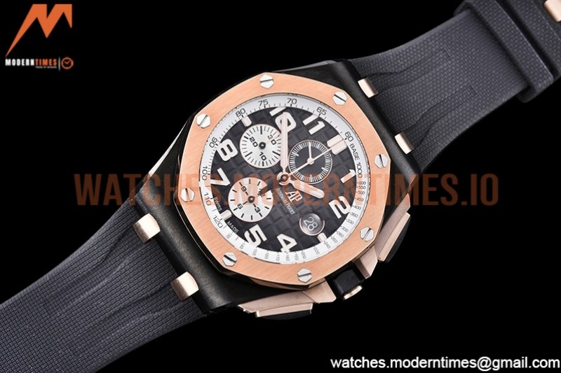 Audemars Piguet - AP ROO Chronograph RG CER/RU G-Blue/Num APF A3126 Mod