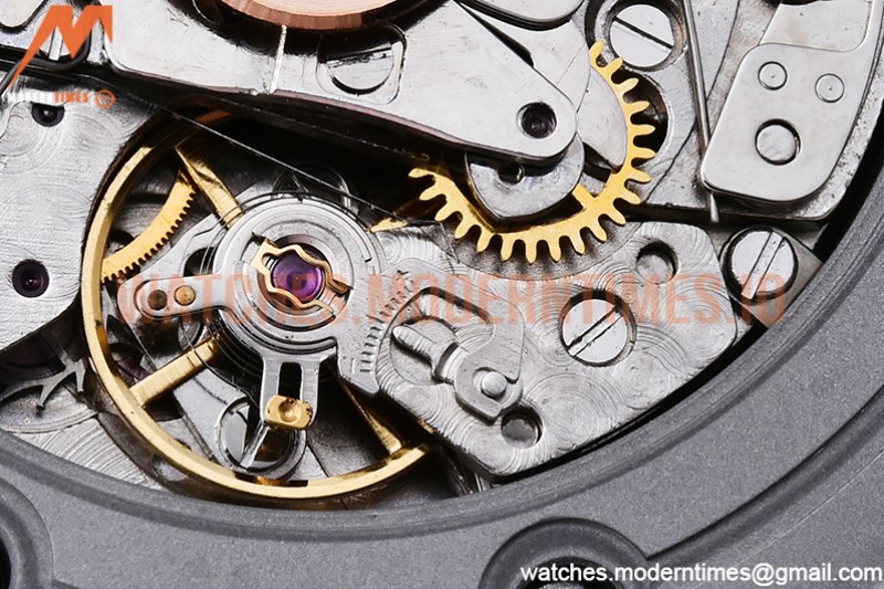 Audemars Piguet - AP ROO Chronograph SS/LE Blk/Num APF 7750 Mod