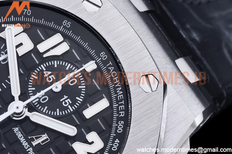 Audemars Piguet - AP ROO Chronograph SS/LE Blk/Num APF 7750 Mod