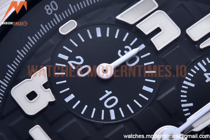 Audemars Piguet - AP ROO Chronograph SS/LE Blk/Num APF 7750 Mod