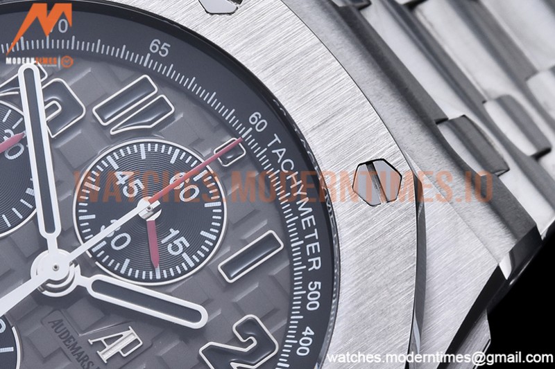 Audemars Piguet - AP ROO Chronograph SS/SS Grey/Num APF 7750 Mod