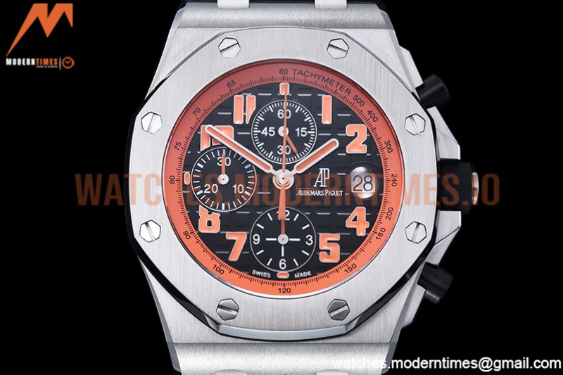 Audemars Piguet - AP ROO Chronograph SS/LE Blk/O-Num APF 7750 Mod