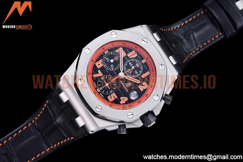 Audemars Piguet - AP ROO Chronograph SS/LE Blk/O-Num APF 7750 Mod
