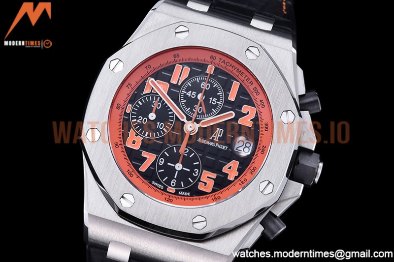 Audemars Piguet - AP ROO Chronograph SS/LE Blk/O-Num APF 7750 Mod