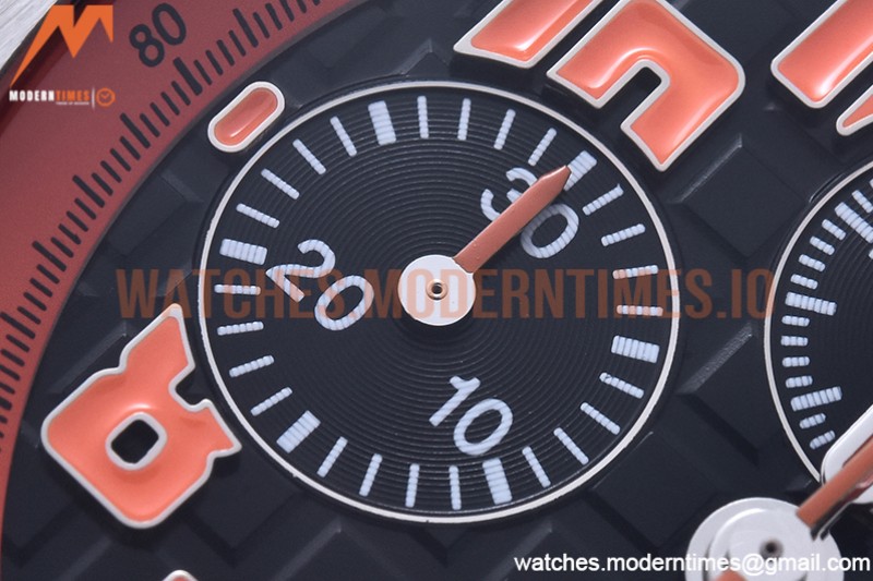 Audemars Piguet - AP ROO Chronograph SS/LE Blk/O-Num APF 7750 Mod